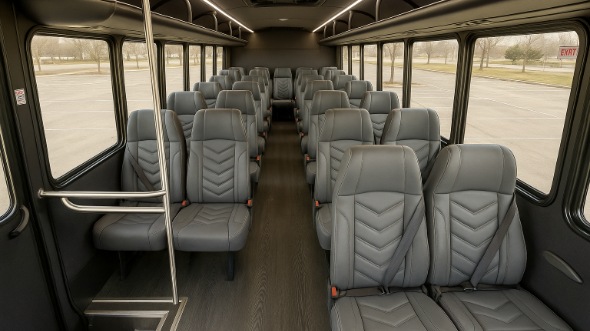 Interior of Alabama Party Bus Company's 28 Passenger Minibus in Alabama