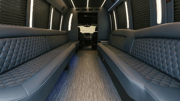 Interior of Enterprise Party Bus Company's 28 Passenger Party Bus in Enterprise