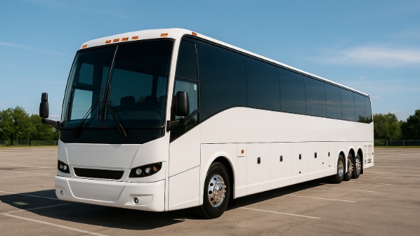 Exterior of Alabama Party Bus Company's 46 Passenger Charter Bus in Alabama