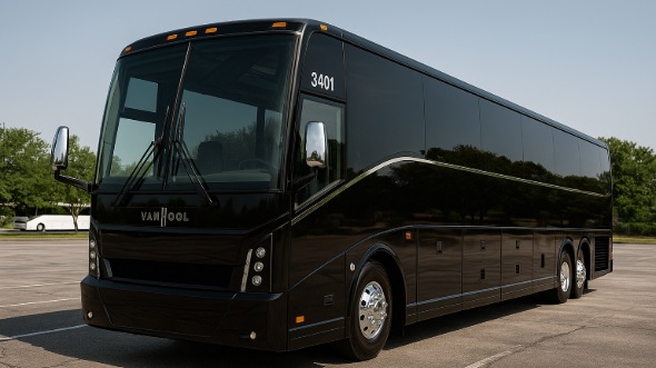 Exterior of Alabama Party Bus Company's 51 Passenger Charter Bus in Alabama