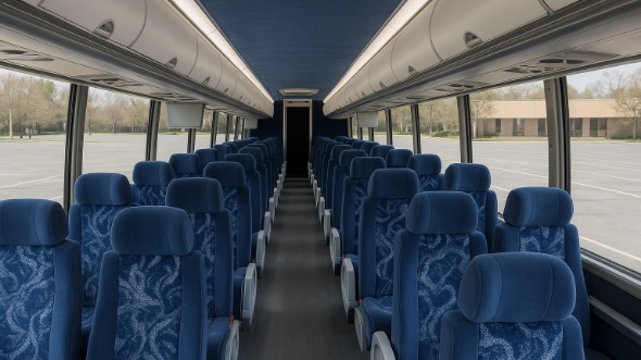 Interior of Alabama Party Bus Company's ADA Charter Bus in Alabama