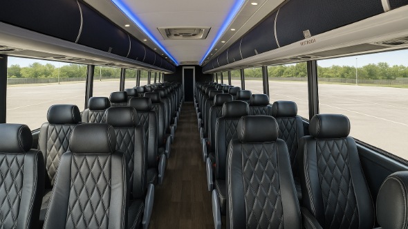 alabama 54 passenger charter bus interior