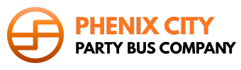 phenix city party bus company logo